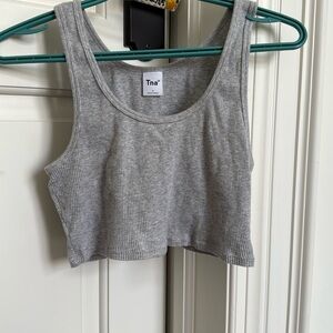 Cropped grey tank